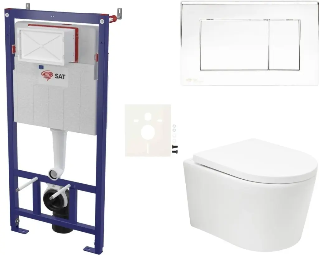 Závěsný WC set do lehkých stěn / předstěnová SAT BREVIS SIKOSSBRTOR21K SIKOSSBRTOR21K