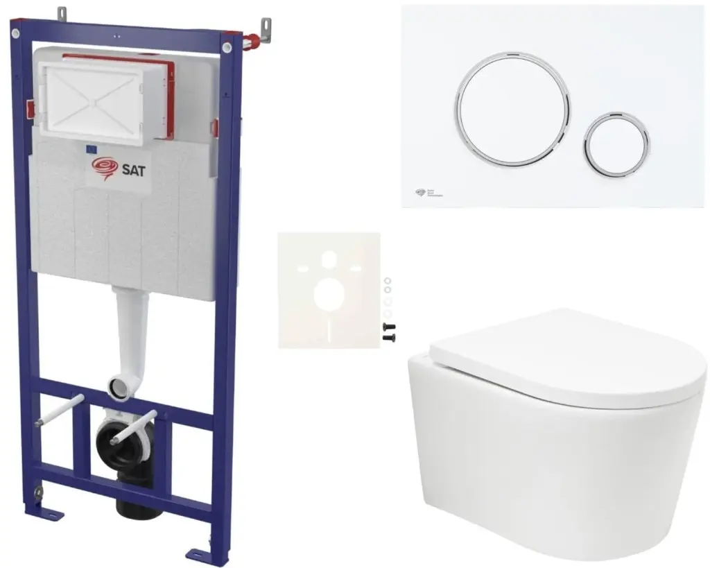 Závěsný WC set do lehkých stěn / předstěnová SAT BREVIS SIKOSSBRTOR76K SIKOSSBRTOR76K