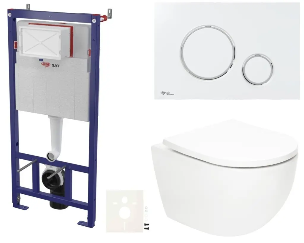 Závěsný WC set do lehkých stěn / předstěnová SAT Fusion SIKOSSTORFU70 SIKOSSTORFU70