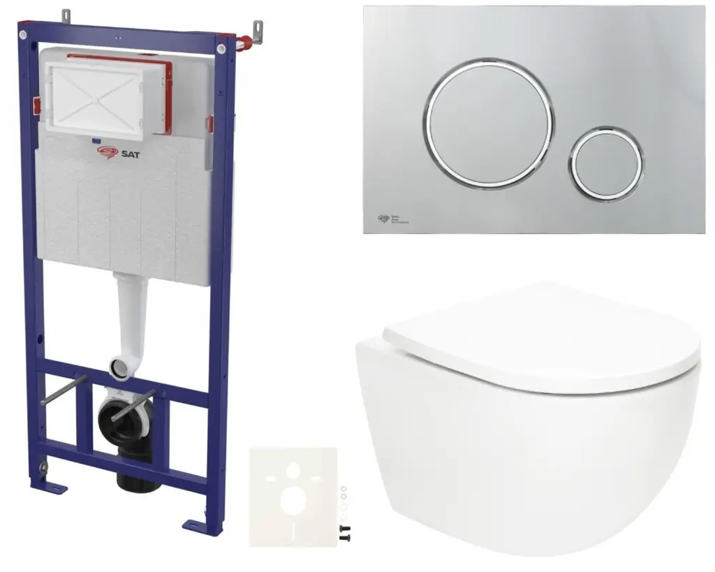 Závěsný WC set do lehkých stěn / předstěnová SAT Fusion SIKOSSTORFU71 SIKOSSTORFU71