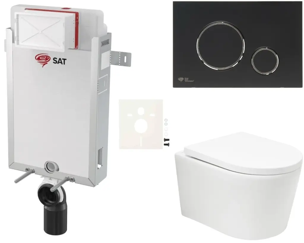 Závěsný WC set k zazdění SAT BREVIS SIKOSZBRTOR78 SIKOSZBRTOR78