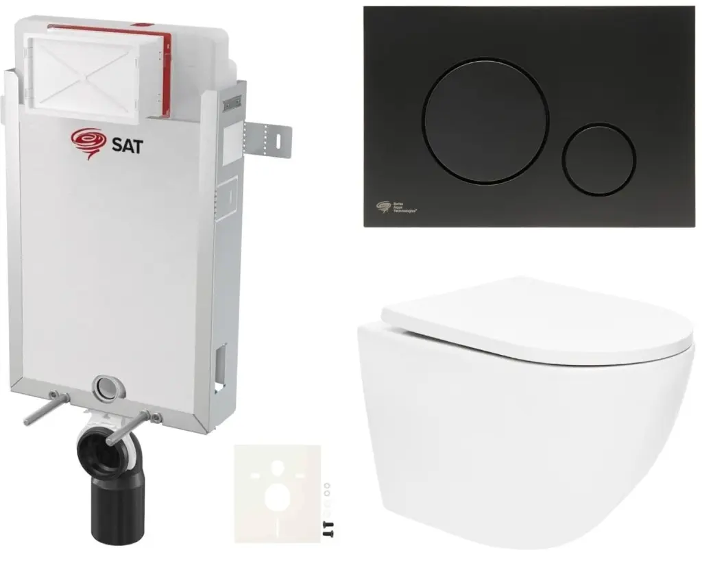Závěsný WC set k zazdění SAT SIKOSZTOR6768 SIKOSZTOR6768