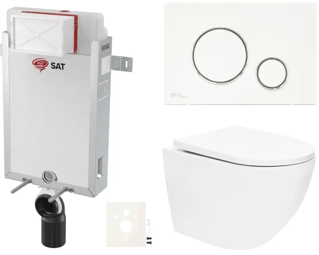 Závěsný WC set k zazdění SAT SIKOSZTOR6770 SIKOSZTOR6770