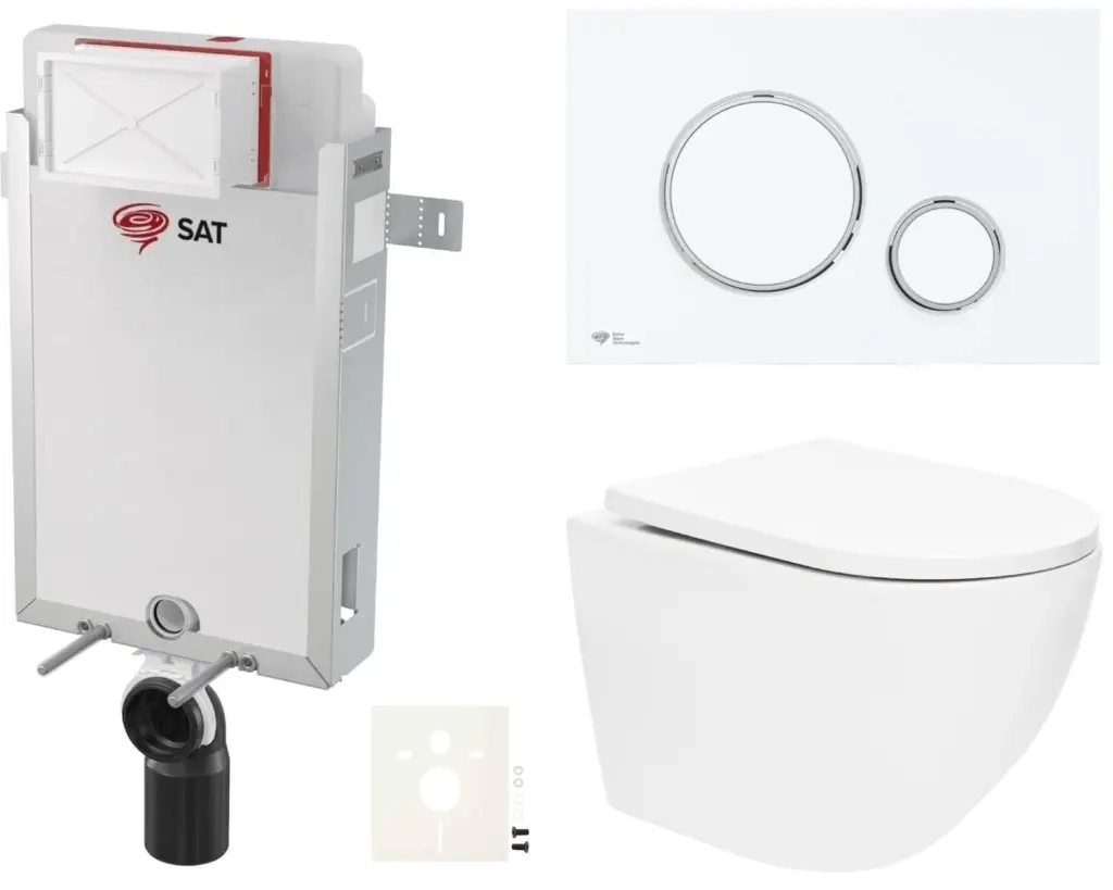 Závěsný WC set k zazdění SAT SIKOSZTOR6776 SIKOSZTOR6776
