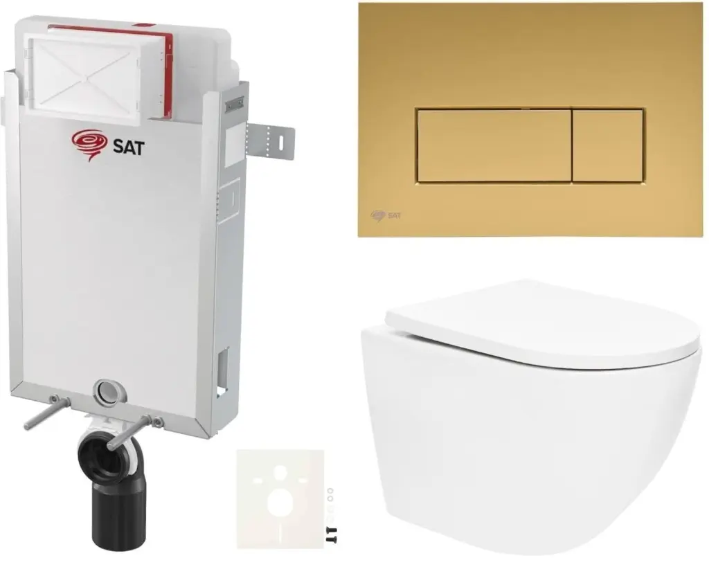 Závěsný WC set k zazdění SAT SIKOSZTOR67GM SIKOSZTOR67GM