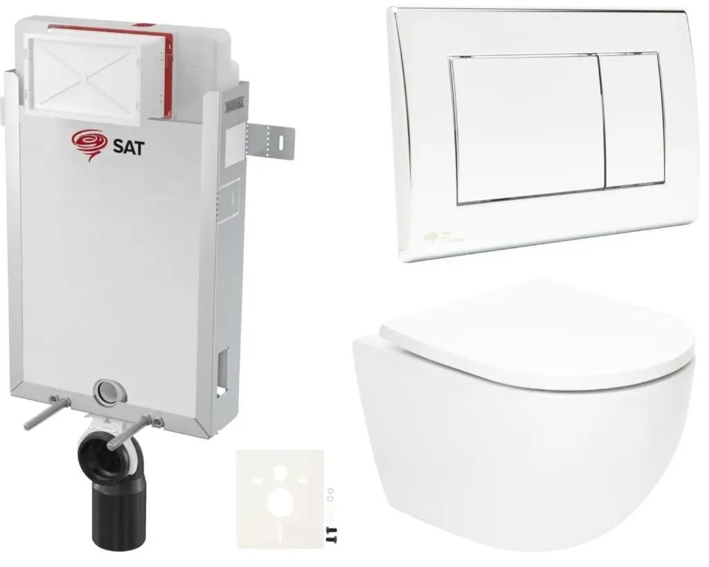 Závěsný WC set k zazdění SAT Fusion SIKOSZTORFU21 SIKOSZTORFU21