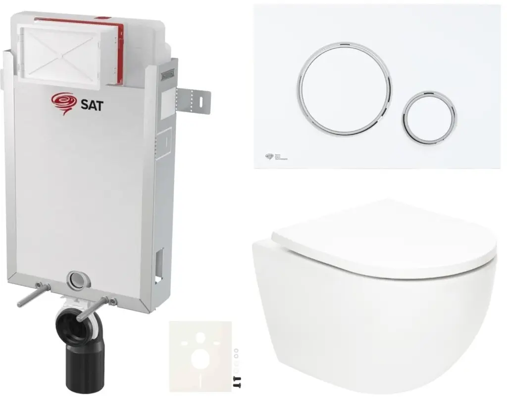 Závěsný WC set k zazdění SAT Fusion SIKOSZTORFU76 SIKOSZTORFU76