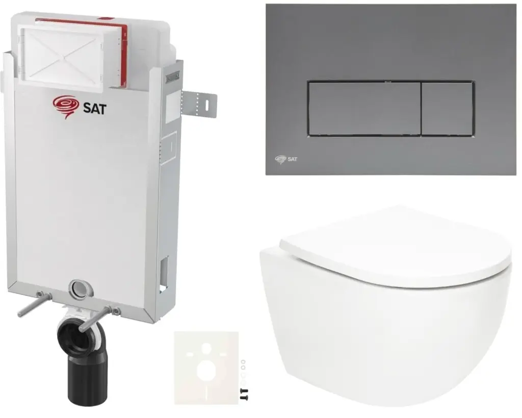 Závěsný WC set k zazdění SAT Fusion SIKOSZTORFUGMM SIKOSZTORFUGMM