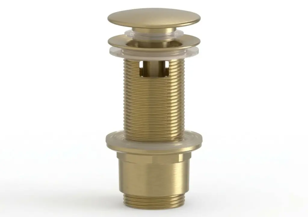 Výpusť k umyvadlu 5/4 SAT Aurum 7,2 cm, zlatá matná, plast SATAUCCXBG SATAUCCXBG