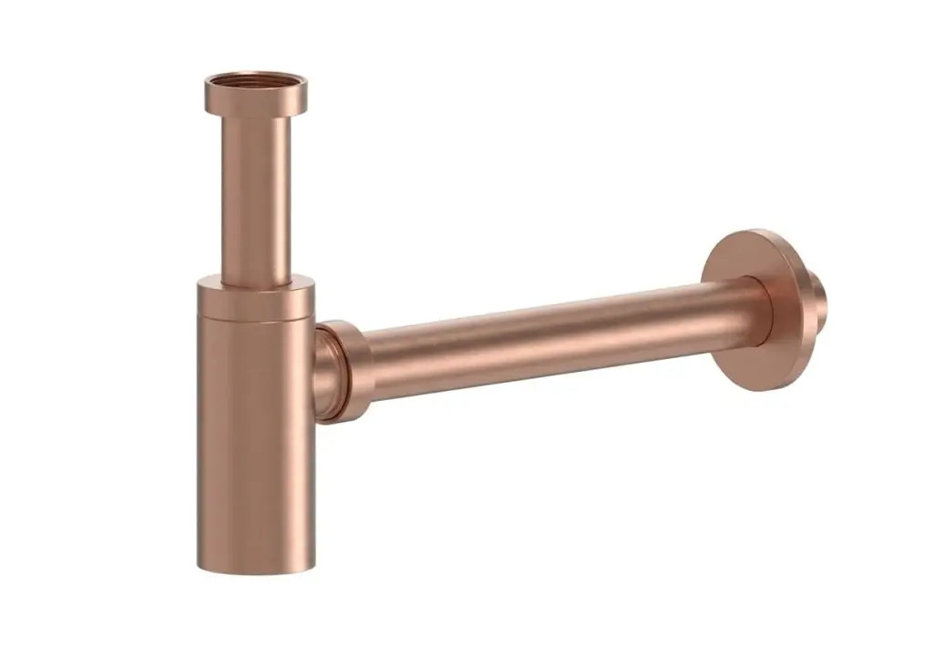 Sifon k umyvadlu 5/4 DN32 SAT Aurum 5,4 cm, růžově zlatý matný, plast SATAUSBRG SATAUSBRG