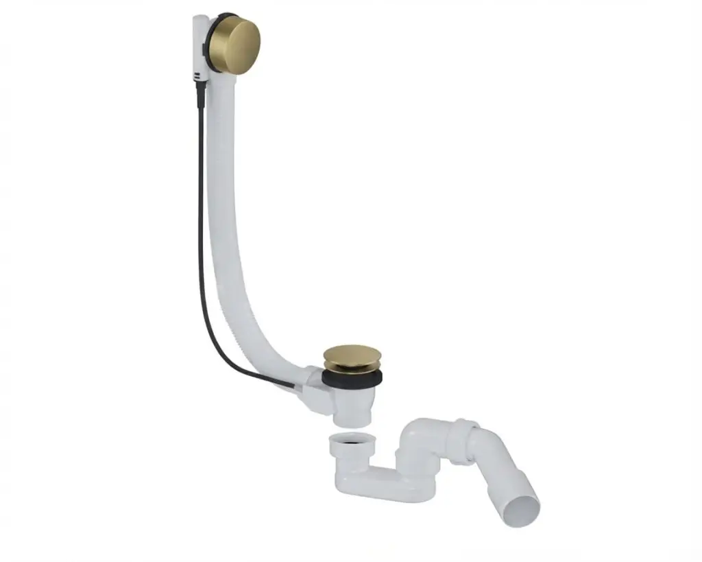 Vanový automat 52 mm DN40/DN50 SAT Aurum 40 cm, zlatý matný, plast SATAVA60BG SATAVA60BG