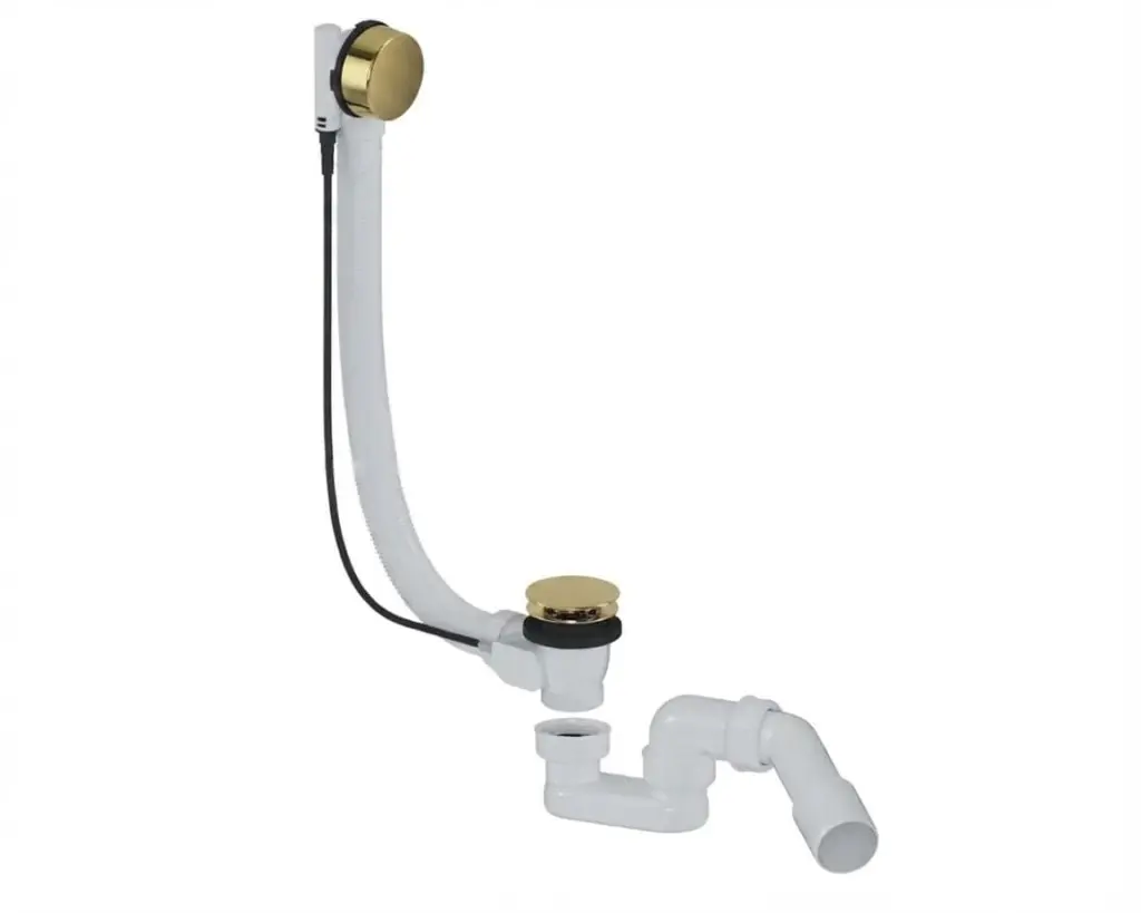 Vanový automat 52 mm DN40/DN50 SAT Aurum 40 cm, zlatý lesklý, plast SATAVA60G SATAVA60G