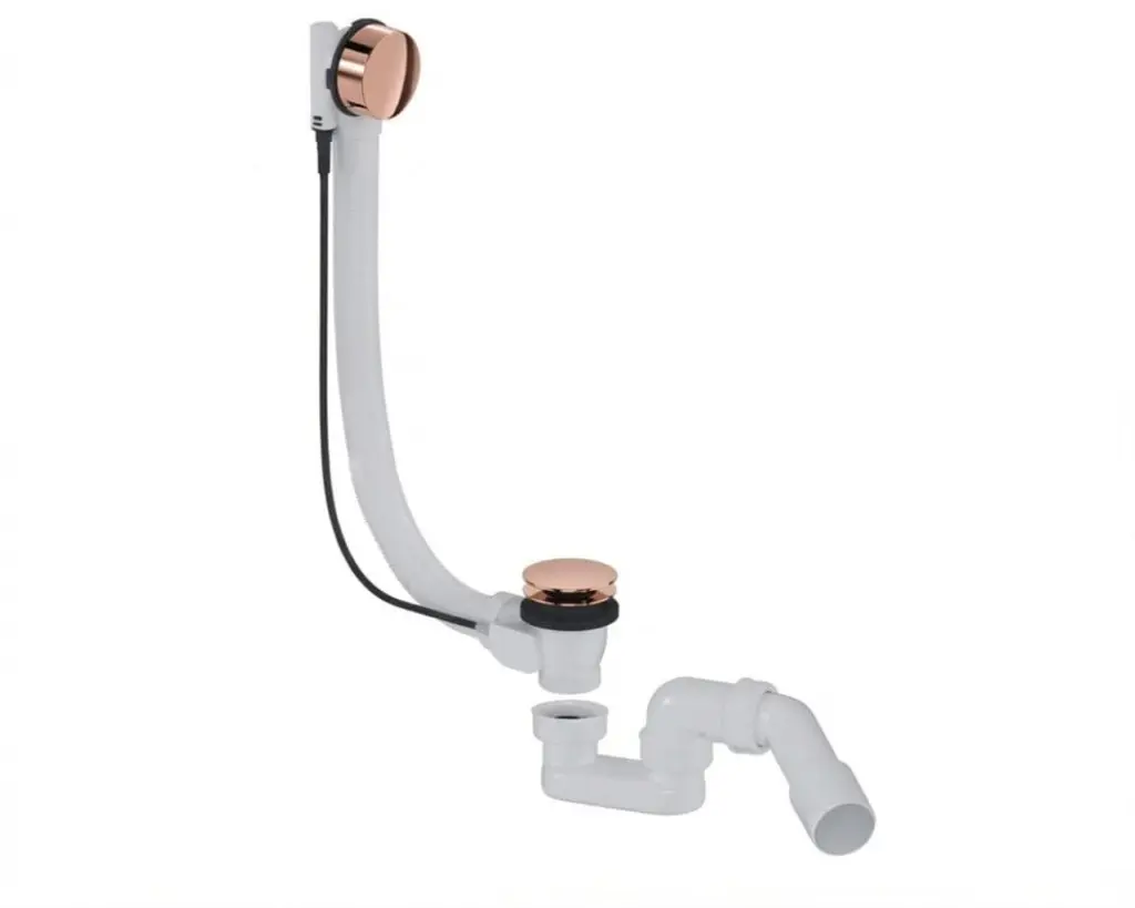 Vanový automat 52 mm DN40/DN50 SAT Aurum 40 cm, růžově zlatý lesklý, plast SATAVA60RG SATAVA60RG