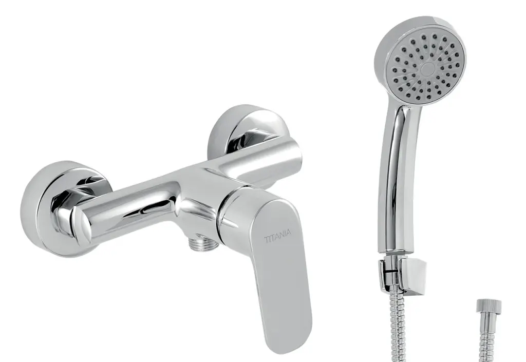 Novaservis Sprchová baterie s příslušenstvím Titania Cosmos 150mm chrom