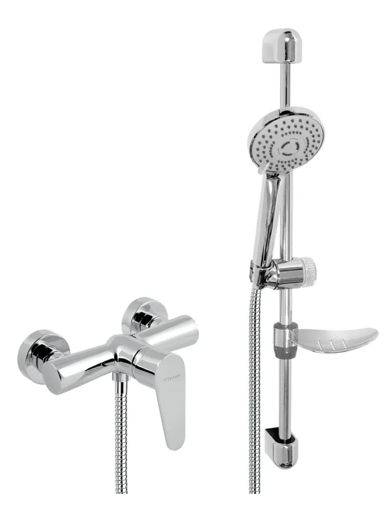 NOVASERVIS Koupelnová sada sprchová Titania Fresh, chrom 96061KIT,0
