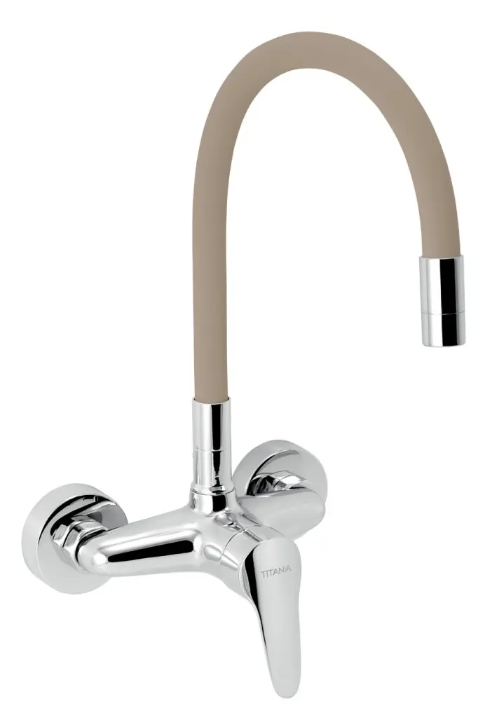 NOVASERVIS Dřezová baterie s elastickým ramenem 150mm, béžová-chrom 94480,0BE