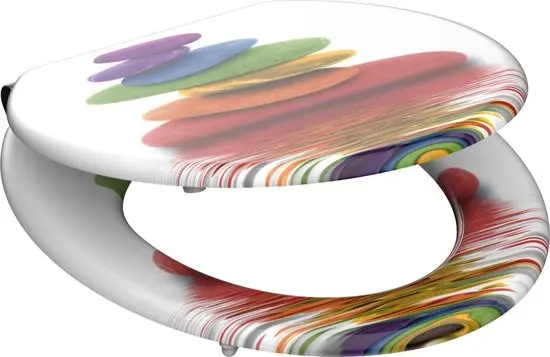 Eisl Sanitär WC prkénko MDF Soft Close Colorful Stones 80120