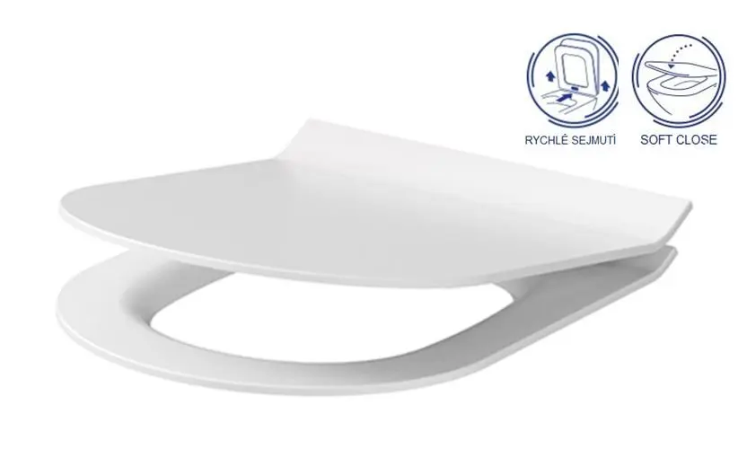 CERSANIT - WC SEDÁTKO CITY NEW SLIM DUROPLAST SOFT CLOSE, ONE BUTTON K98-0134