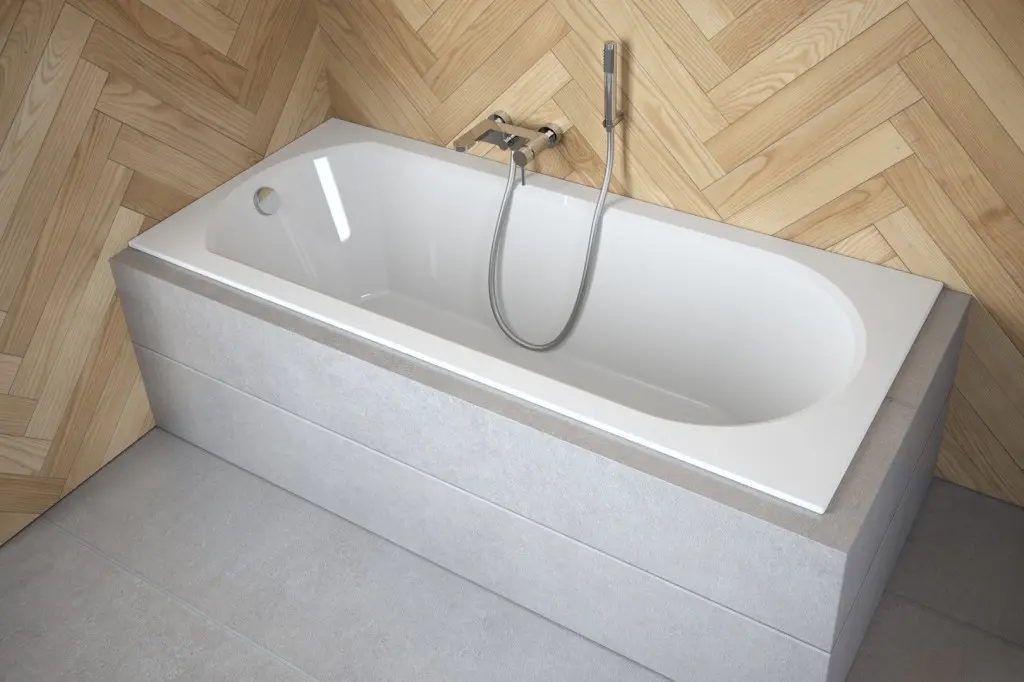 BESCO Obdélníková vana INTRICA SLIM Nožičky k vaně S nožičkami, Rozměr vany 160 × 75  VANINTRICA160SL+OLVPINOZ