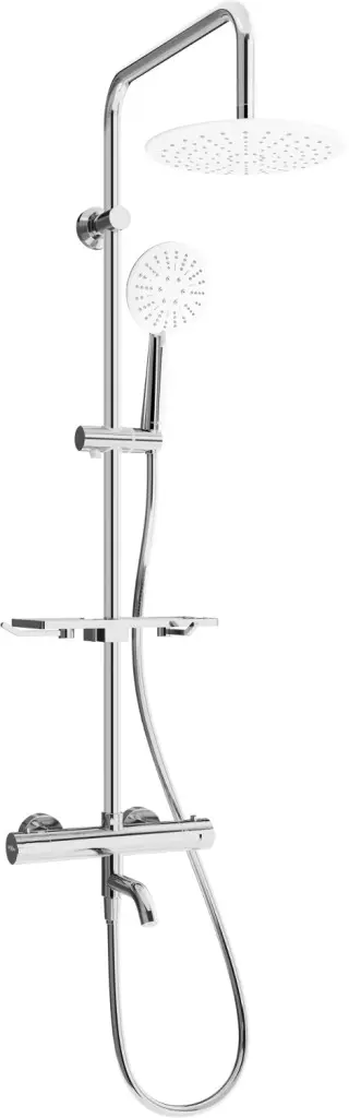 MEXEN/S KT67 vanový sloup s termostatickou baterií, chrom / bílá 779006793-00