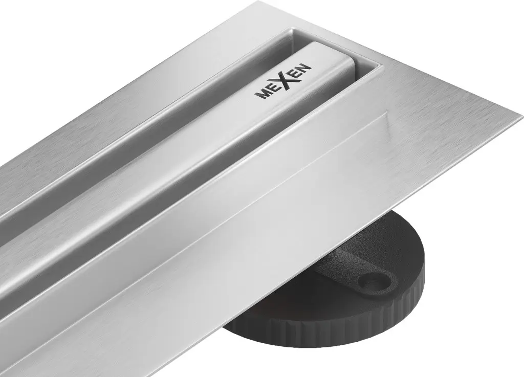 MEXEN Flat 360 Slim podlahový žlab 90 cm otočný nerez 1041090