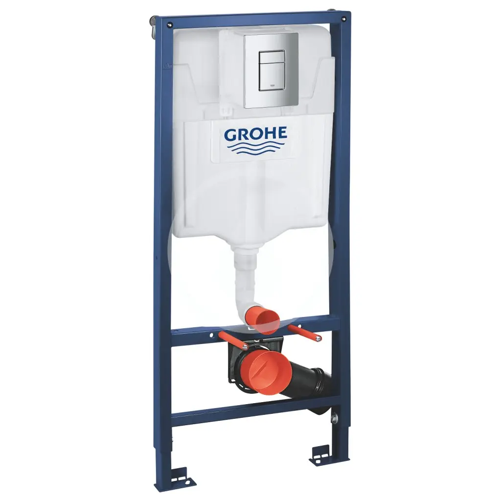 Grohe Rapid SL - Předstěnový instalační set pro závěsné WC, výška 1,13 m, ovládací tlačítko Skate Cosmopolitan, chrom 38772001