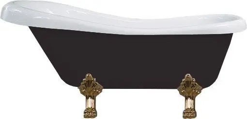 Vana MEXEN RETRO GOLD 150x73 černobílá