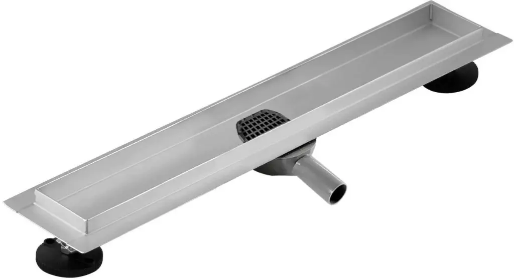 MEXEN Flat žlab bez roštu 90 cm otočný nerez 1040090