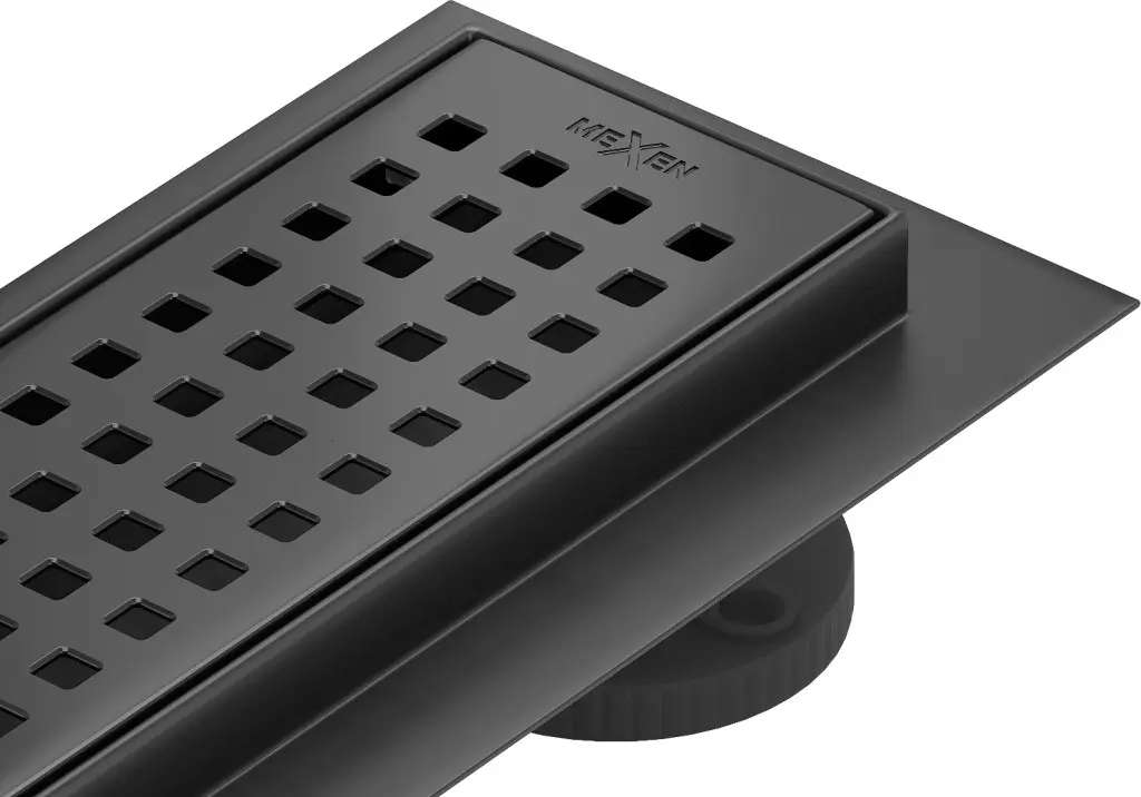 Odtokový žlab nízký MEXEN FLAT BLACK 80 cm - vzor G08