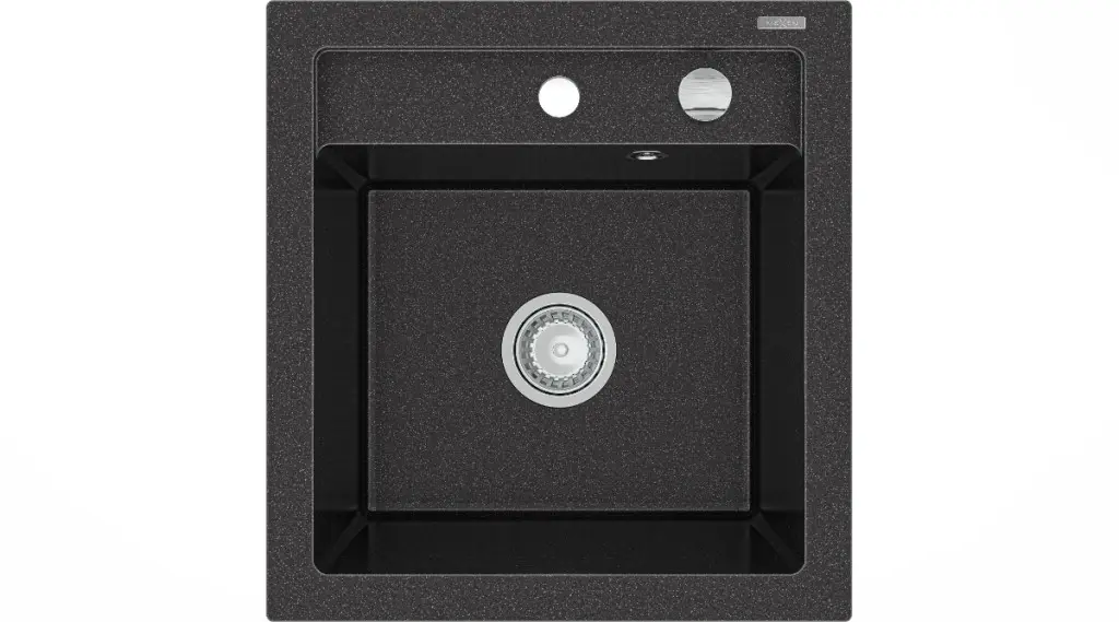 MEXEN Vito granitový dřez 1-miska 520x490 mm, černá skvrnité 6503521000-76