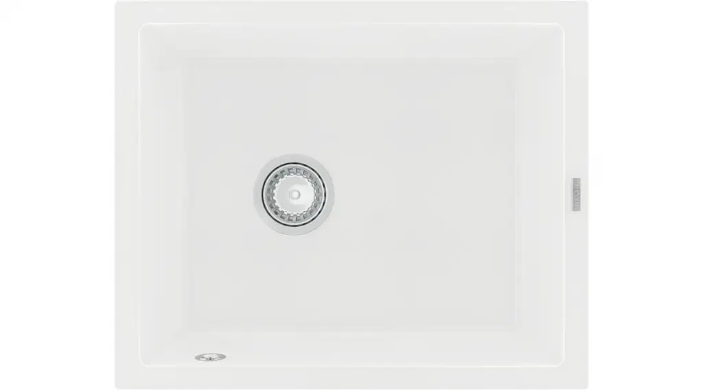 MEXEN Pedro granitový dřez 1 560x460 mm, bílá 6508561000-20