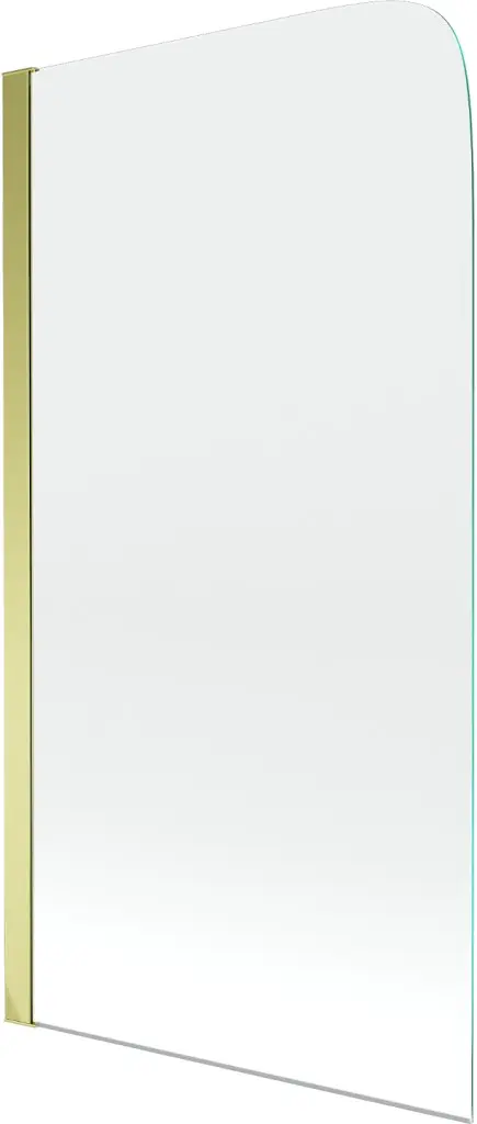 MEXEN Felix 1křídlá vanová zástěna 70 x 140, transparent, zlatá 890-070-001-50-00
