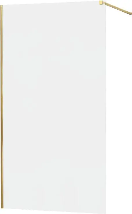 MEXEN - KIOTO Sprchová zástěna WALK-IN 70x200 cm 8 mm, zlatá, matné sklo 800-070-101-50-30