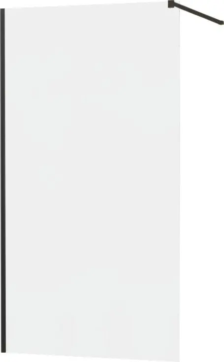 MEXEN - KIOTO Sprchová zástěna WALK-IN 70x200 cm 8 mm, černá, matné sklo 800-070-101-70-30