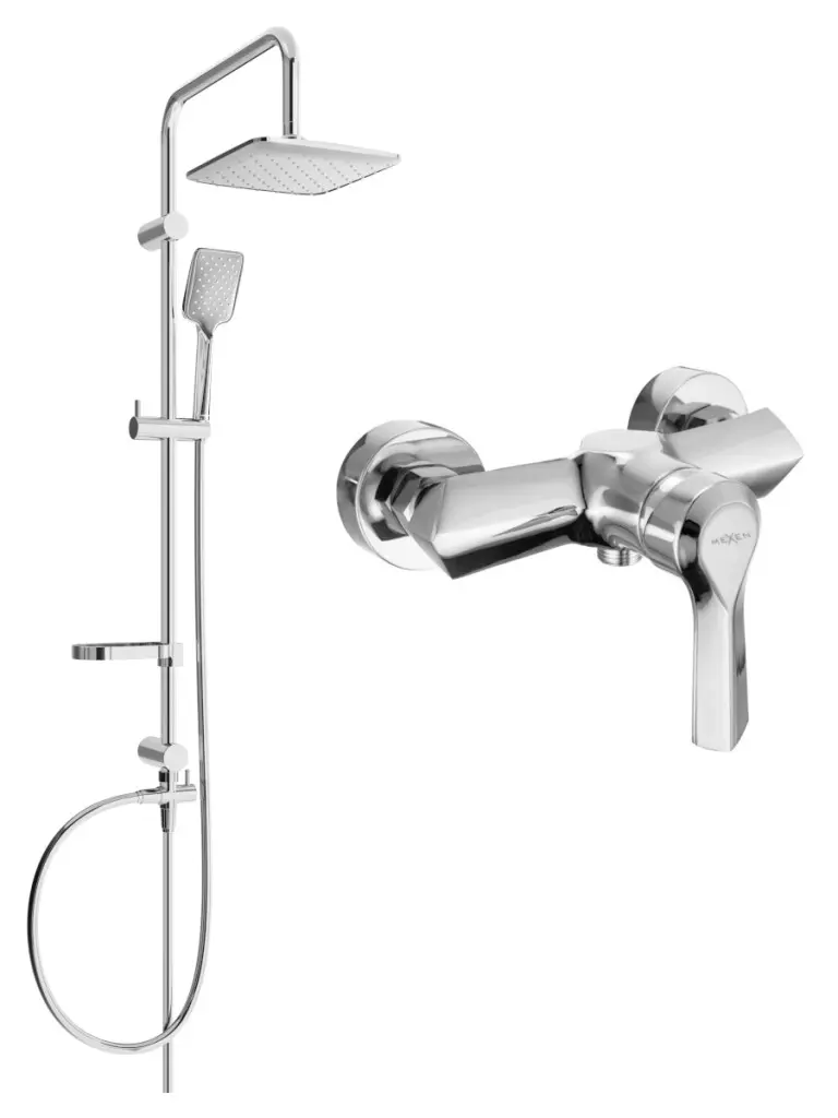 MEXEN/S Sven sprchový sloup včetně sprchové baterie Sabre, chrom 72140262-00