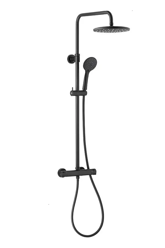 KFA MOZA termostatický sprchový set, černá 5736-910-81