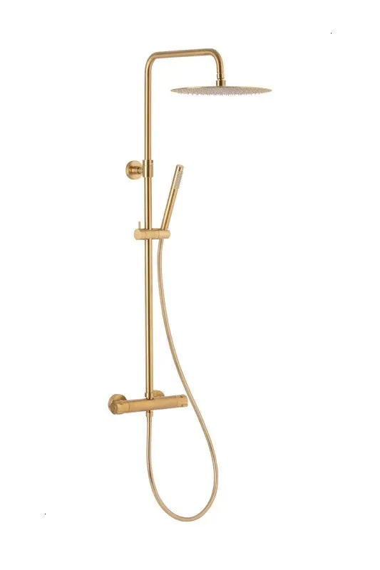 Sprchový set s termostatickou baterií Moza Gold Premium