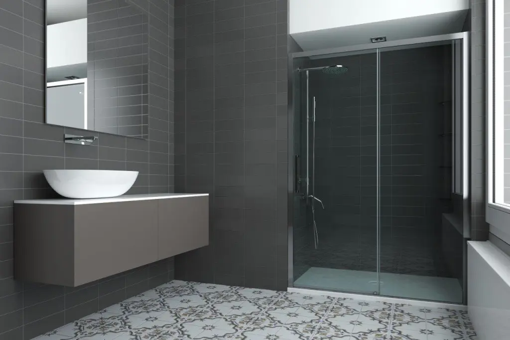 FORTE Sprchové dveře URBAN ESSENCE N1FS Barva rámu Hliník ossidato, Rozměr A 120, Směr zavírání  Levé (SX), Výplň Čiré bezpečnostní sklo 6 mm BEN12SXA1