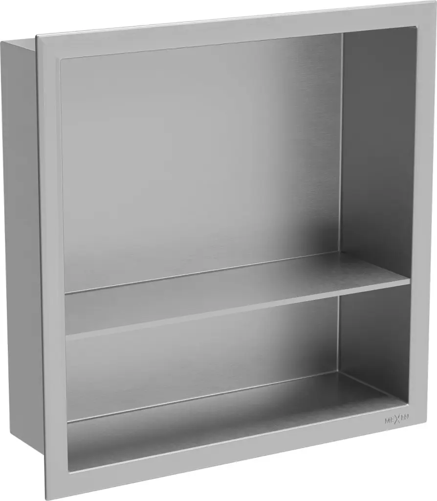 MEXEN X-Wall-R modul pro vestavbu do stěny s poličkou 30 x 30, nerez 1910303010S