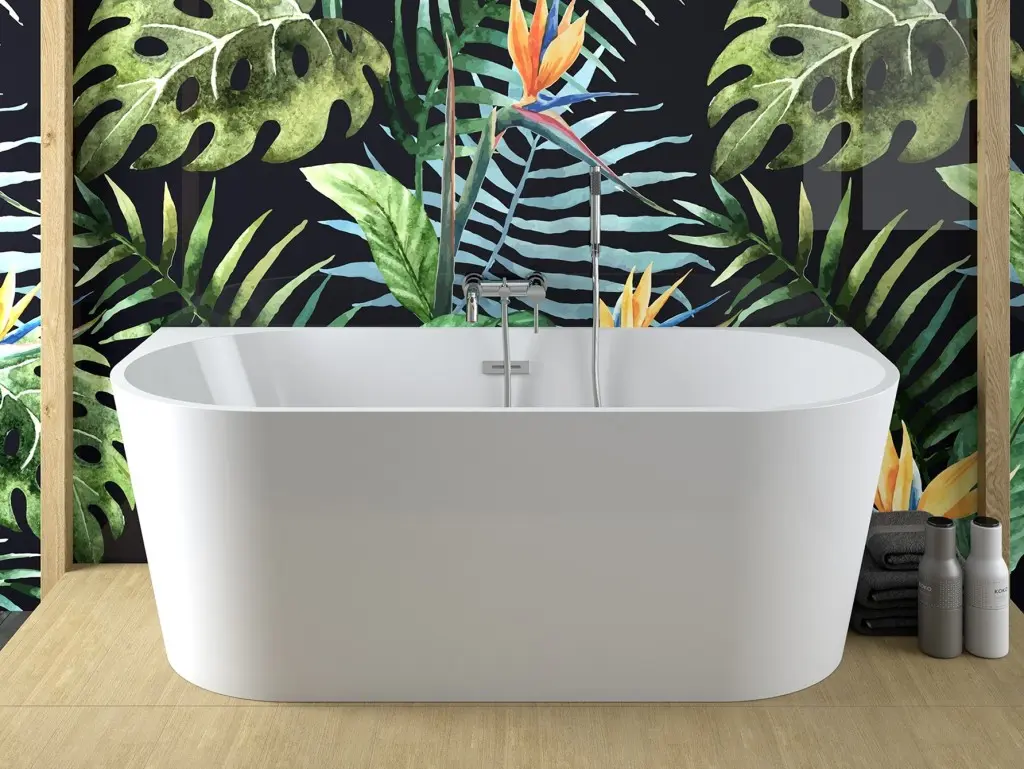 BESCO Volně stojící vana VICA bílá Barva Bílá, Barva sifonu Chrom, Rozměr vany 150 × 80  VANVIC150