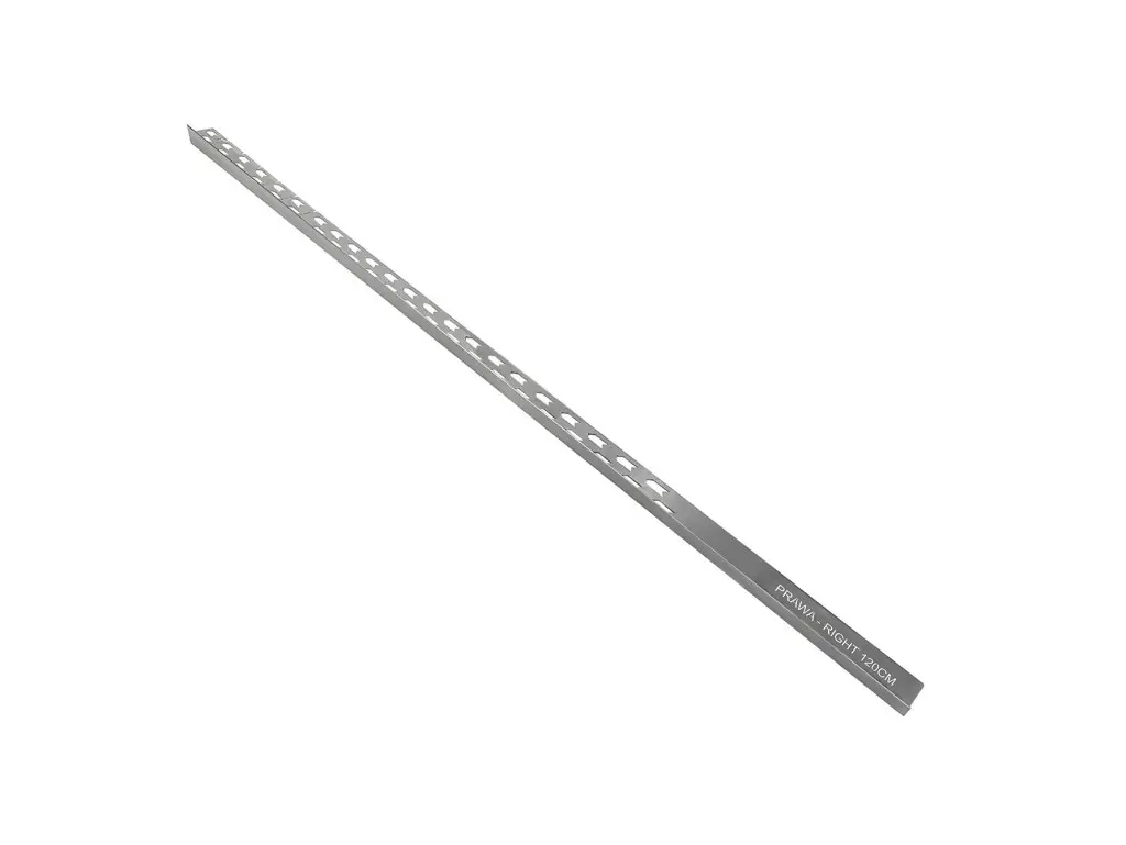 BESCO Spádová lišta NEO CHROM Barva Chrom, Materiál Nerez, Rozměr A 120, Varianta Pravá ZLLSN120PCH