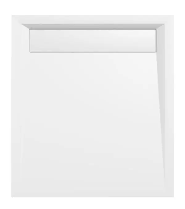 POLYSAN VARESA sprchová vanička z litého mramoru se záklopem, obdélník 90x80cm, bílá 71606