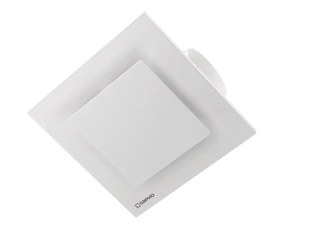 SAPHO TECTO stropní ventilátor axiální s časovačem, 20W, potrubí 100, bílá TC202