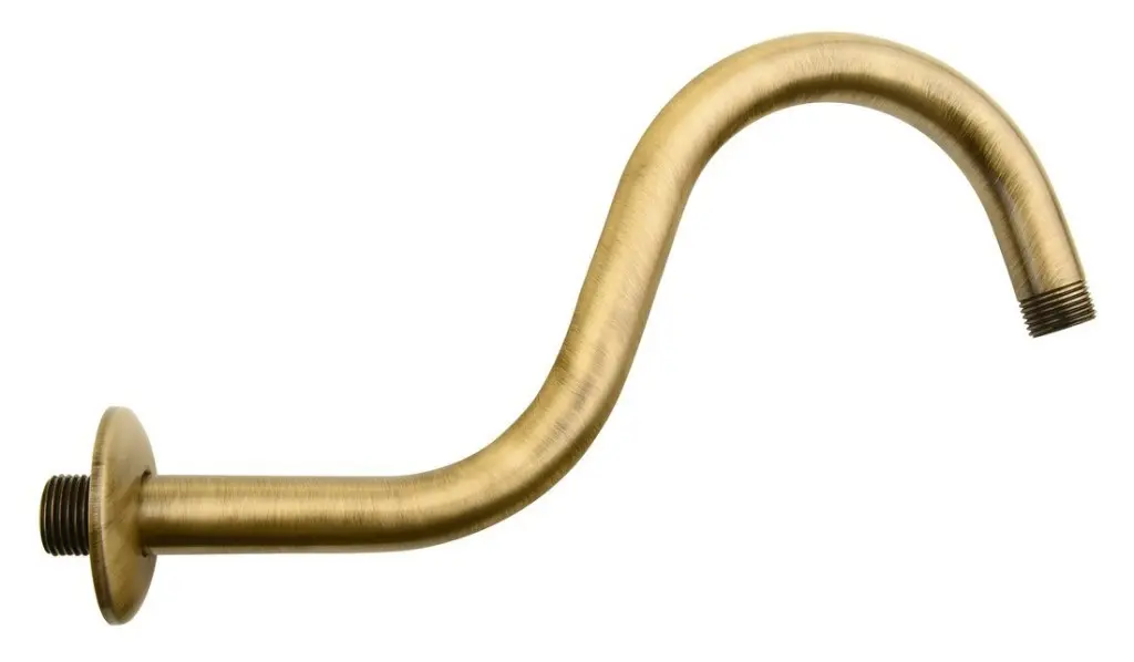 SAPHO Sprchové ramínko kulaté tvar S, 300, bronz BR556