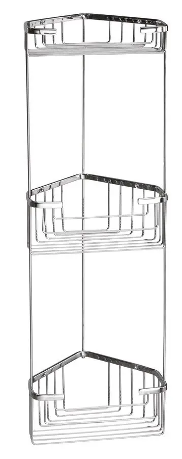 Gedy SMART trojitá rohová polička 175x590x175mm, chrom