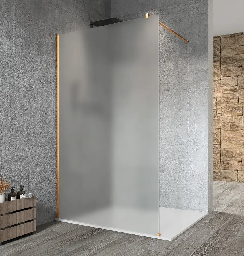 GELCO VARIO GOLD jednodílná sprchová zástěna k instalaci ke stěně, matné sklo, 1400 GX1414GX1016