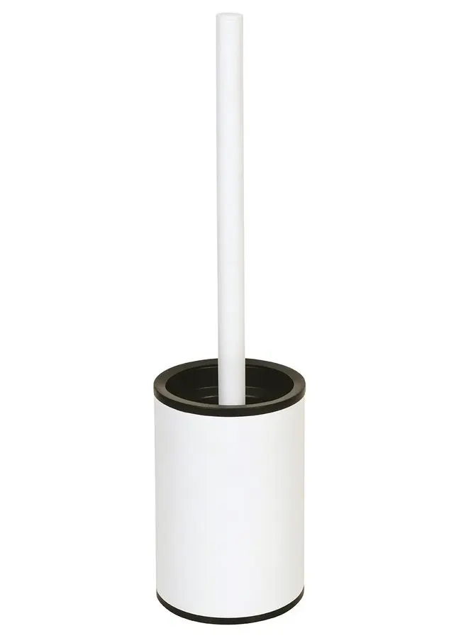 Sapho X-ROUND WHITE WC štětka na postavení, bílá mat