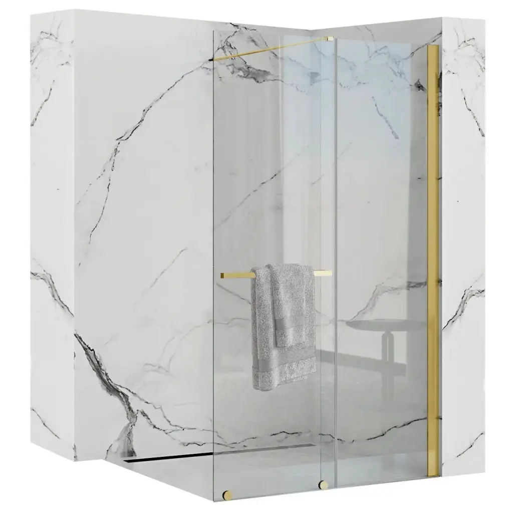 Sprchová zástěna Walk-in Cortis Rea K8484 100x200 gold