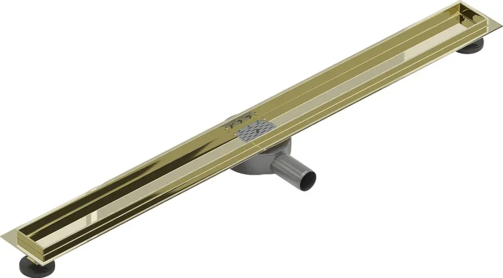 MEXEN Flat 360 Slim podlahový žlab otočný 100, zlatý 1540100