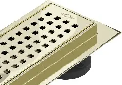 MEXEN/S Flat 360° M08 podlahový žlab otočný 100, zlatý 1525100-40